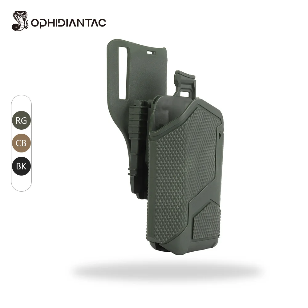 OPHIDIANTAC Quick Release Flashlight Holster Universal X300 Drop Leg Platform Pistol Holster QLS Adapter