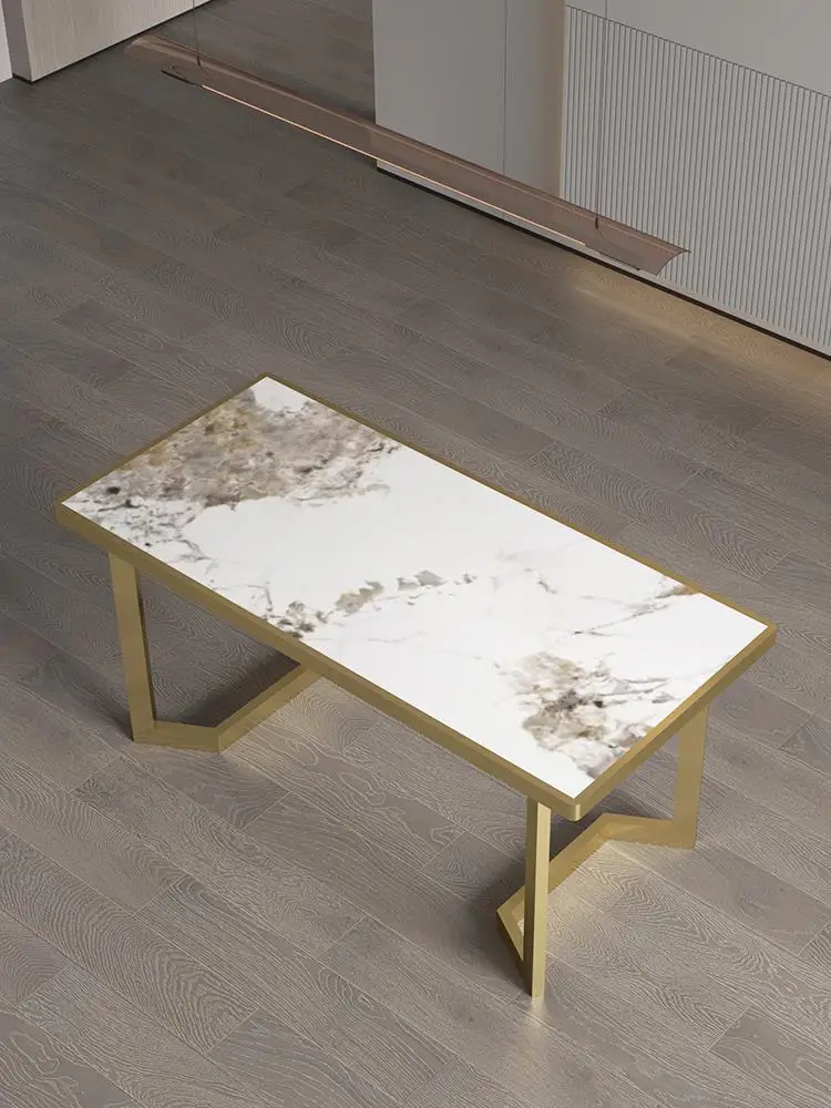 Tile embedded table legs rock slab metal table foot bracket desk simple table leg bracket