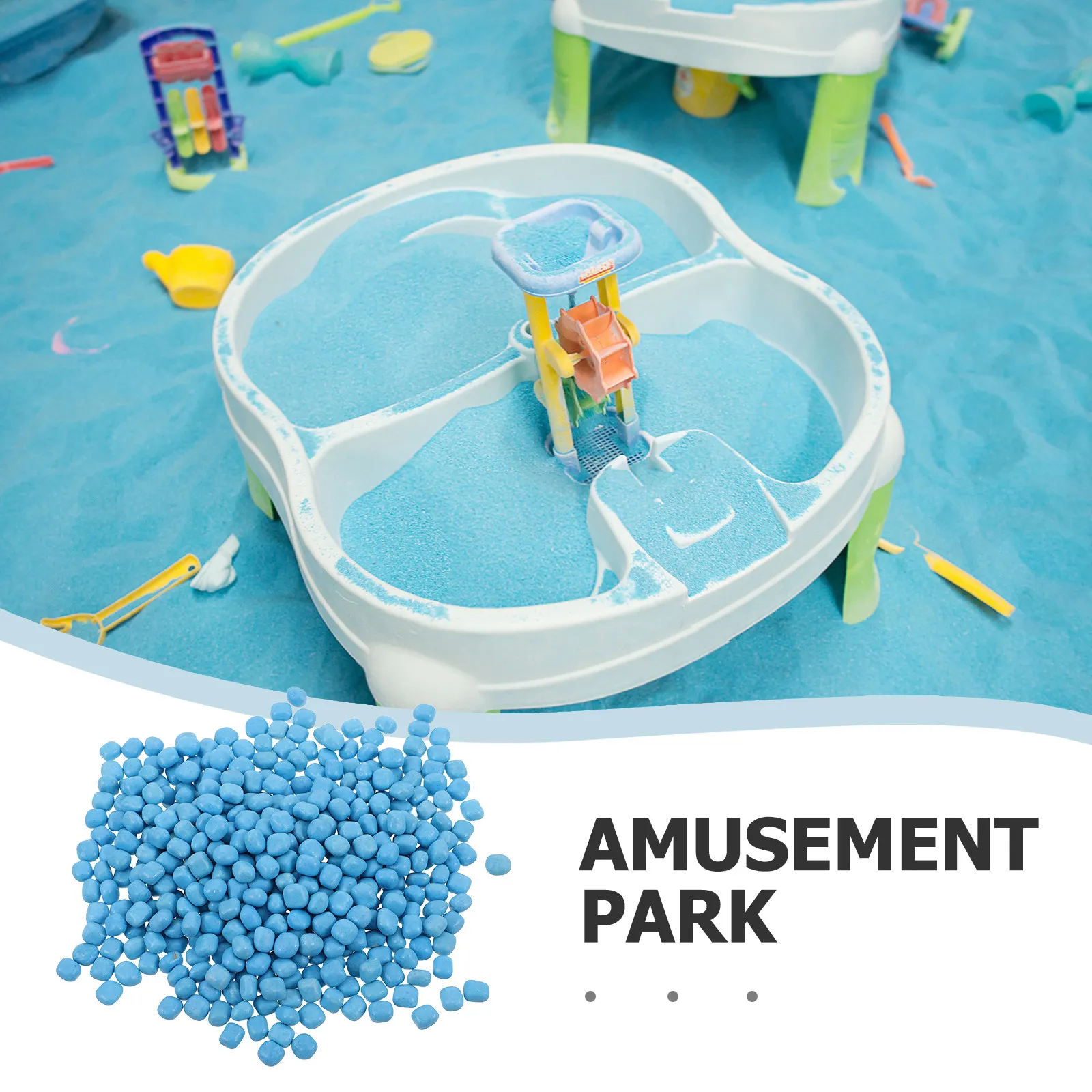 1Set Kids Indoor Play Imitation Porcelain Sand Plastic Pellets for Craft Sensory Table Colored Plastic Sand Imitation Pebbles