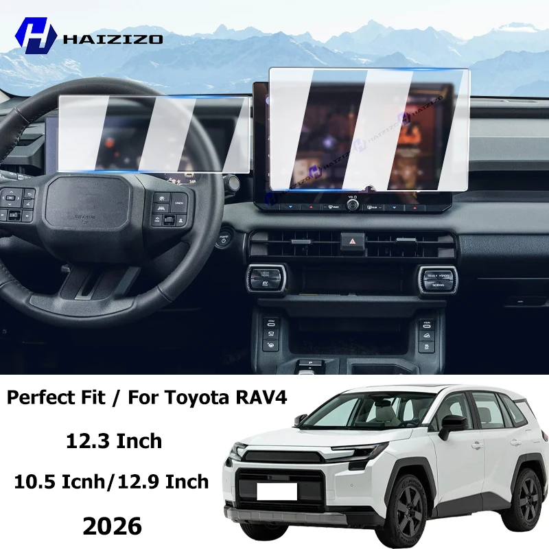 

For Toyota RAV4 2026 Car interior GPS navigation matte anti-glare protective film LCD screen tempered glass film accessories