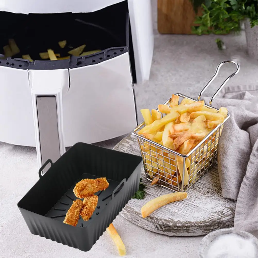 Air Fryers Liner Non-stick Air Fryers Basket Good Toughness Reliable Fryers Pot Liner Roasting Pan Household Supply