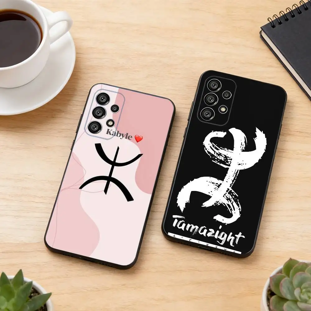 Amazigh Berber F-Flag Phone Case For Samsung S25,S24,S21,S22,S23,S30,Ultra,S20,Plus,Fe,Lite,Note,10,Black Cover