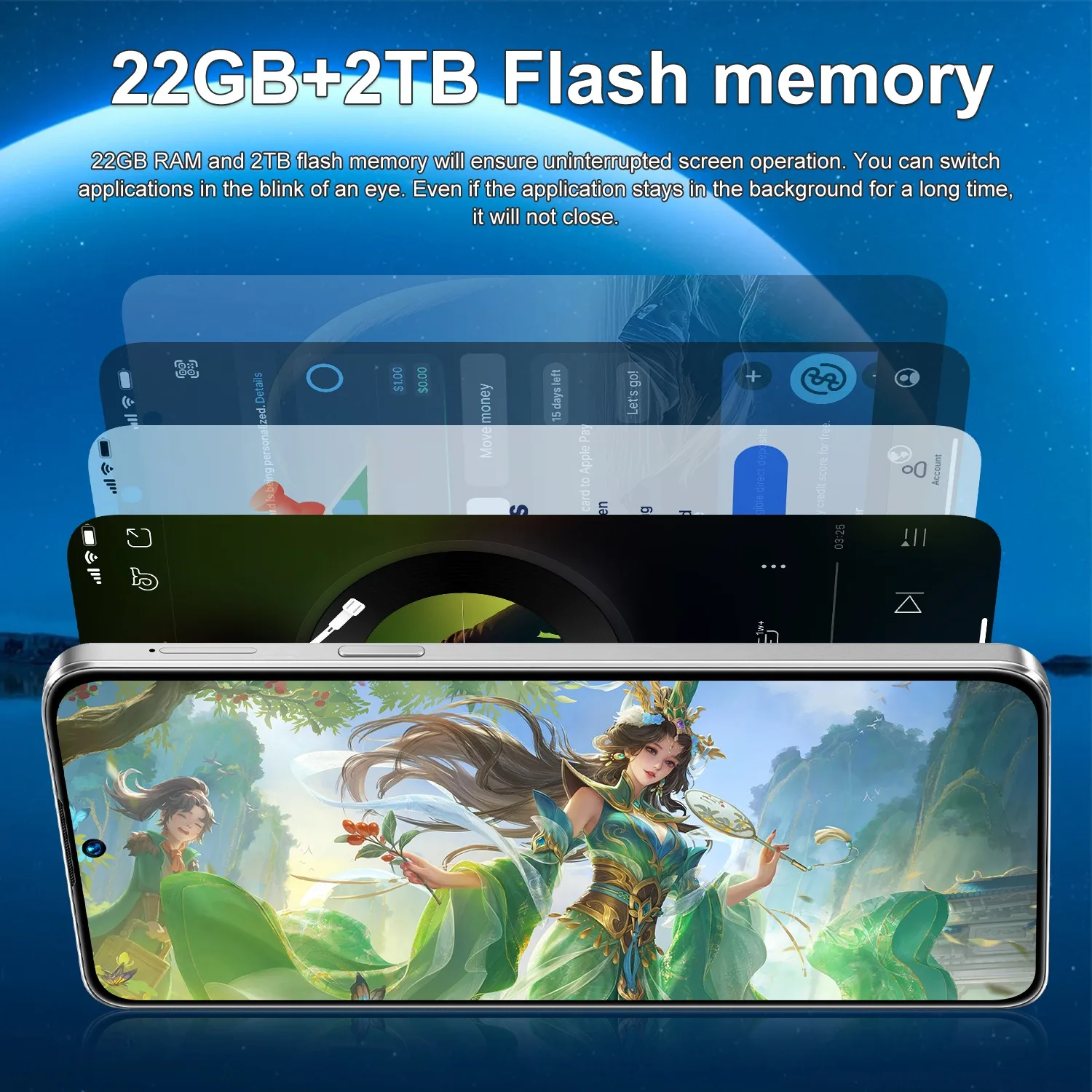 Smartphone K-Touch M17 Pro Max 5G — Écran 7.3" · 48MP · 7800mAh S8b2fc87dafa44d5383bae344cd538abcu