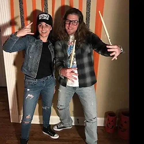 Cappello nero di Halloween Costume anni '80 Il mondo di Wayne