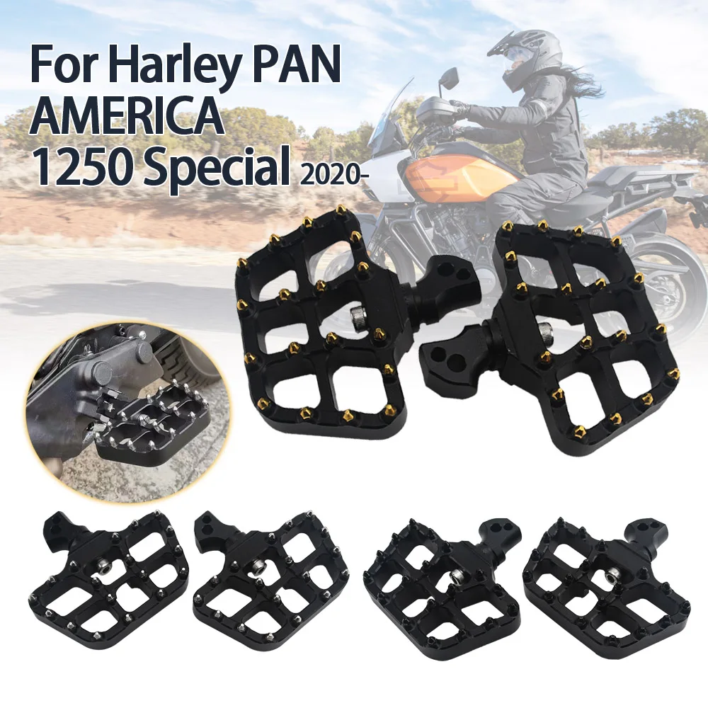 Rear Foot Pegs For harley pan america 1250 Footpeg For PA1250s 1250 Special Motorcycle Rotatable Rear Passenger Foot Rests Pedal