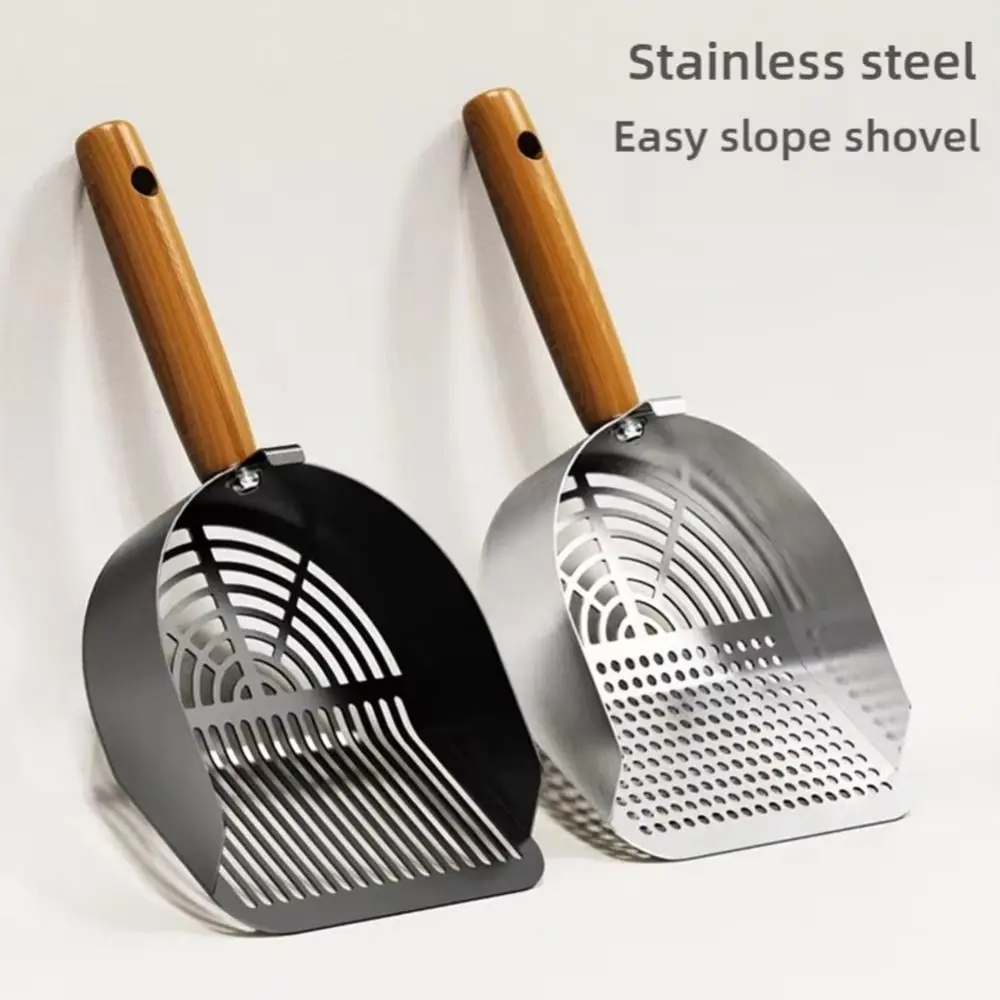 

Litter Box Scooper Stainless Steel Litter Box Scoop Ergonomic Long Handle Heavy Duty Sifting Tool Pet Supplies For Home Indoor