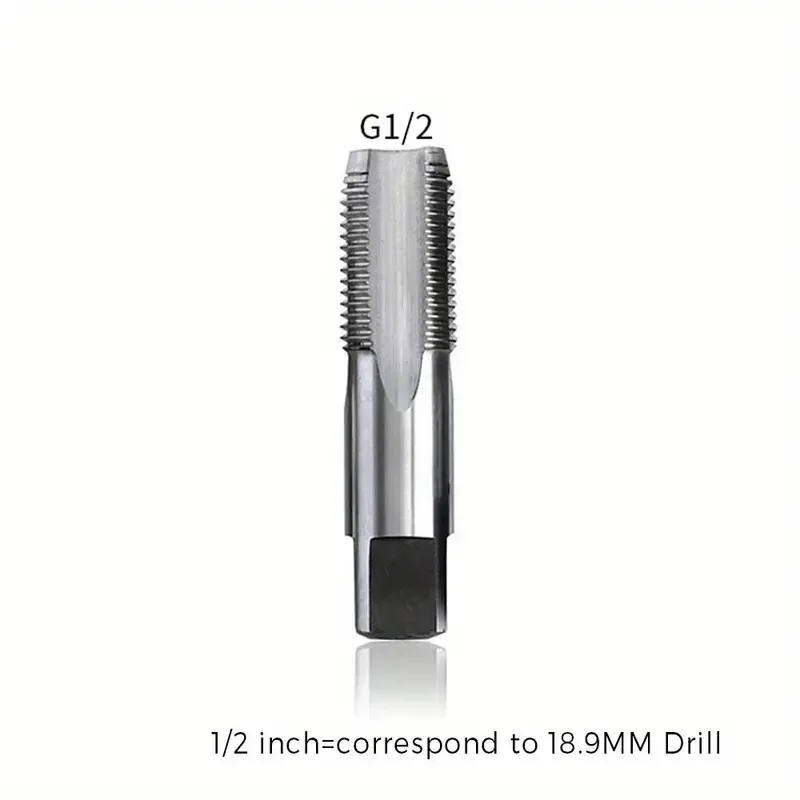 Threading Tool Set 1pc Pipe Tap HSS G1/8 1/4 1/2 Plug Tap Hand Drill Bit Taper Pipe Tap High Speed Steel