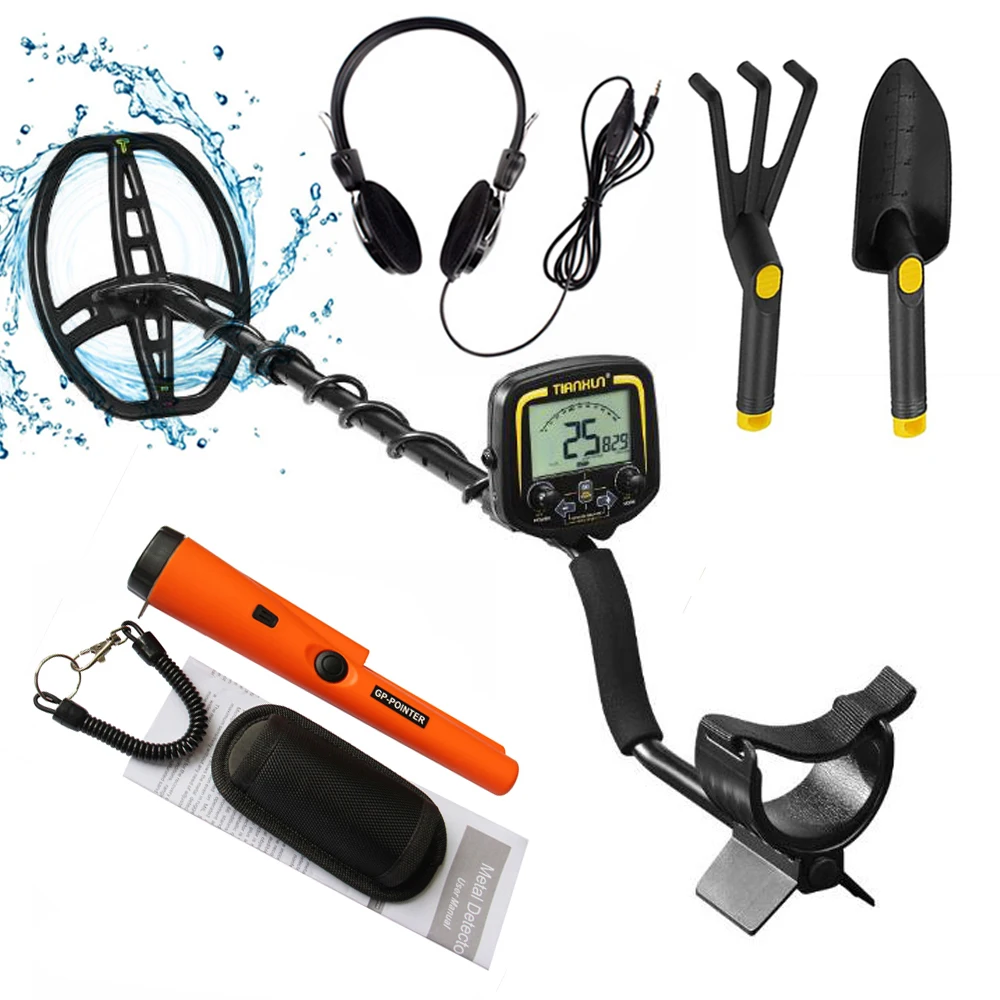 Professional Gold Metal Detector TX-850  High Sensitivity Treasure Hunter TX 850L  Pinpointer Waterproof Coil Super Stable Modes