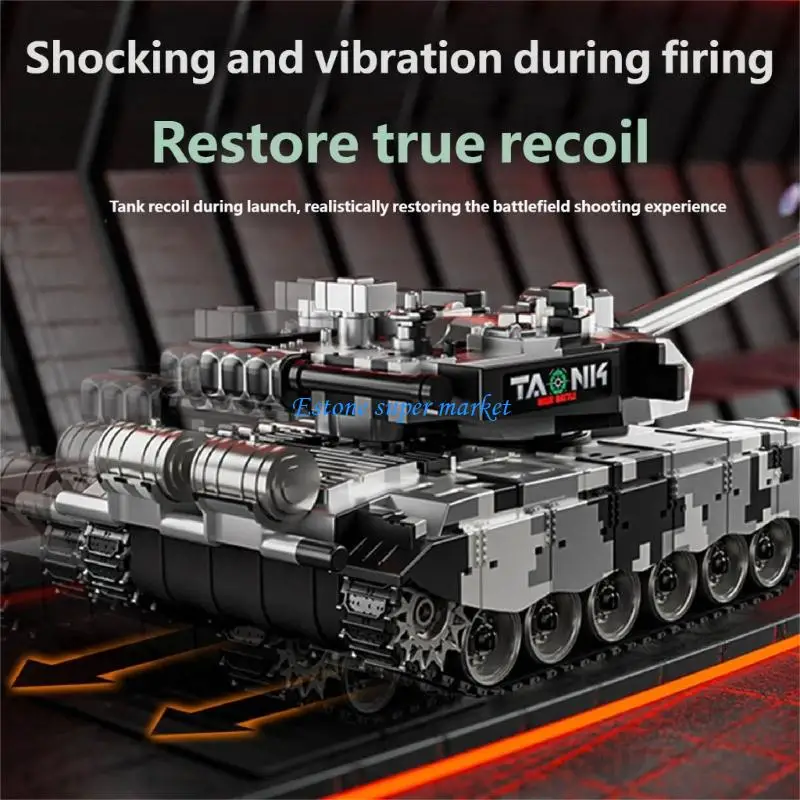 

090B Simulation Tanks Model Electric Remote Control Tanks Toy with Water Bombs Firing