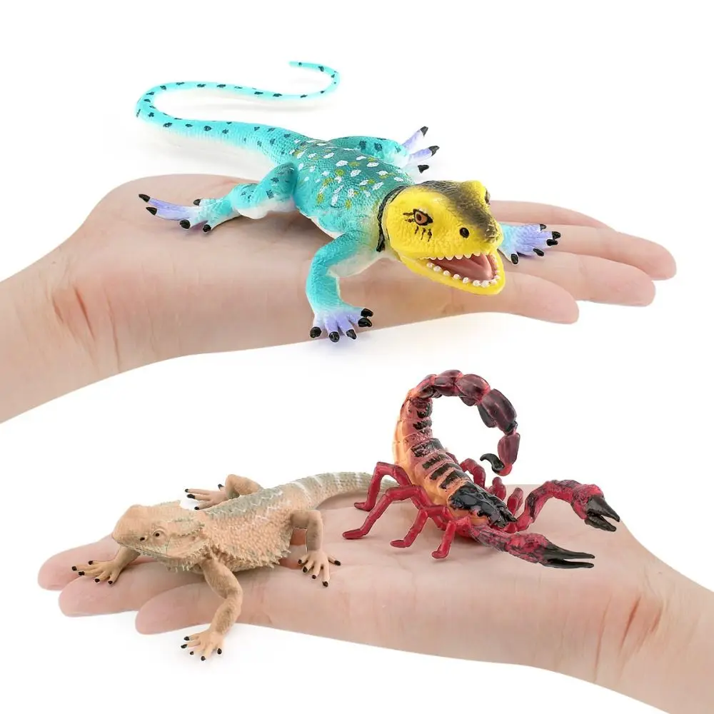 

Scorpion Simulation Wild Reptile Model Statue Collectible Lizard Action Figures Handmad Cartoon Reptile Amphibious Figurines