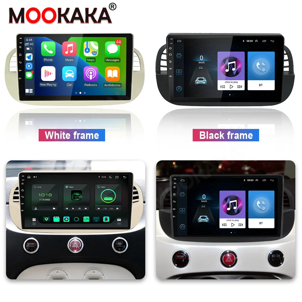 For Fiat 500 Android Car Radio Multimedia Video Wireless Carplay Autoradio Stereo GPS Navigation Head Unit