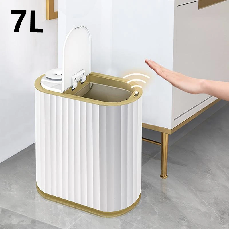 

Aromatherapy Smart Garbage Bin Bathroom Toilet Living Room 7L Dual-mode Smart Sensor Trash Can with Aromatherapy Function