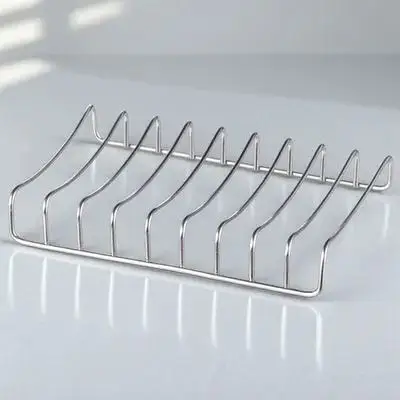 

Stainless Steel Holder Household Tray Creative Draining Design Keep Dry Bathroom Toilet Kitchen Decorative Storage Rack