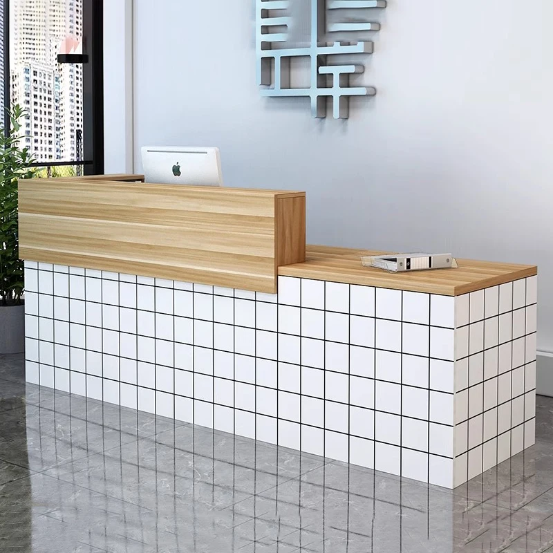 مكتب بسيط للتجميل، صالون استقبال للشعر الحديث، مكاتب استقبال الأعمال الفاخرة، أثاث مكتبي موسترادور