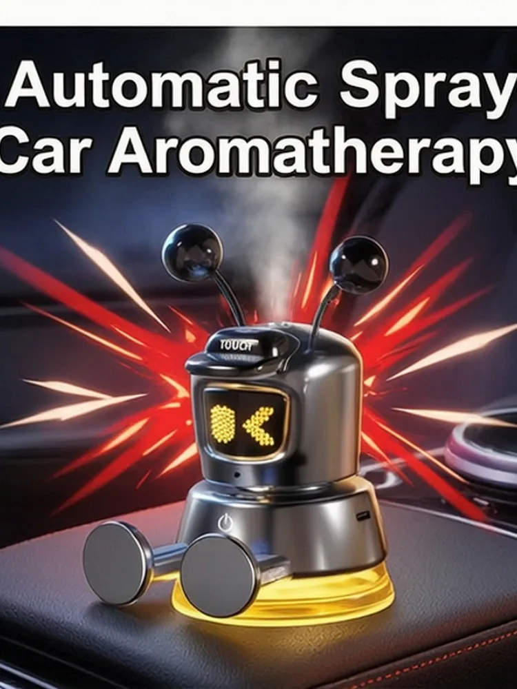Car Fragrance Aromatherapy Automatic Spray Deodorize Perfume Diffuser Phone Holder Air Long-lasting Frag Interior Accessories