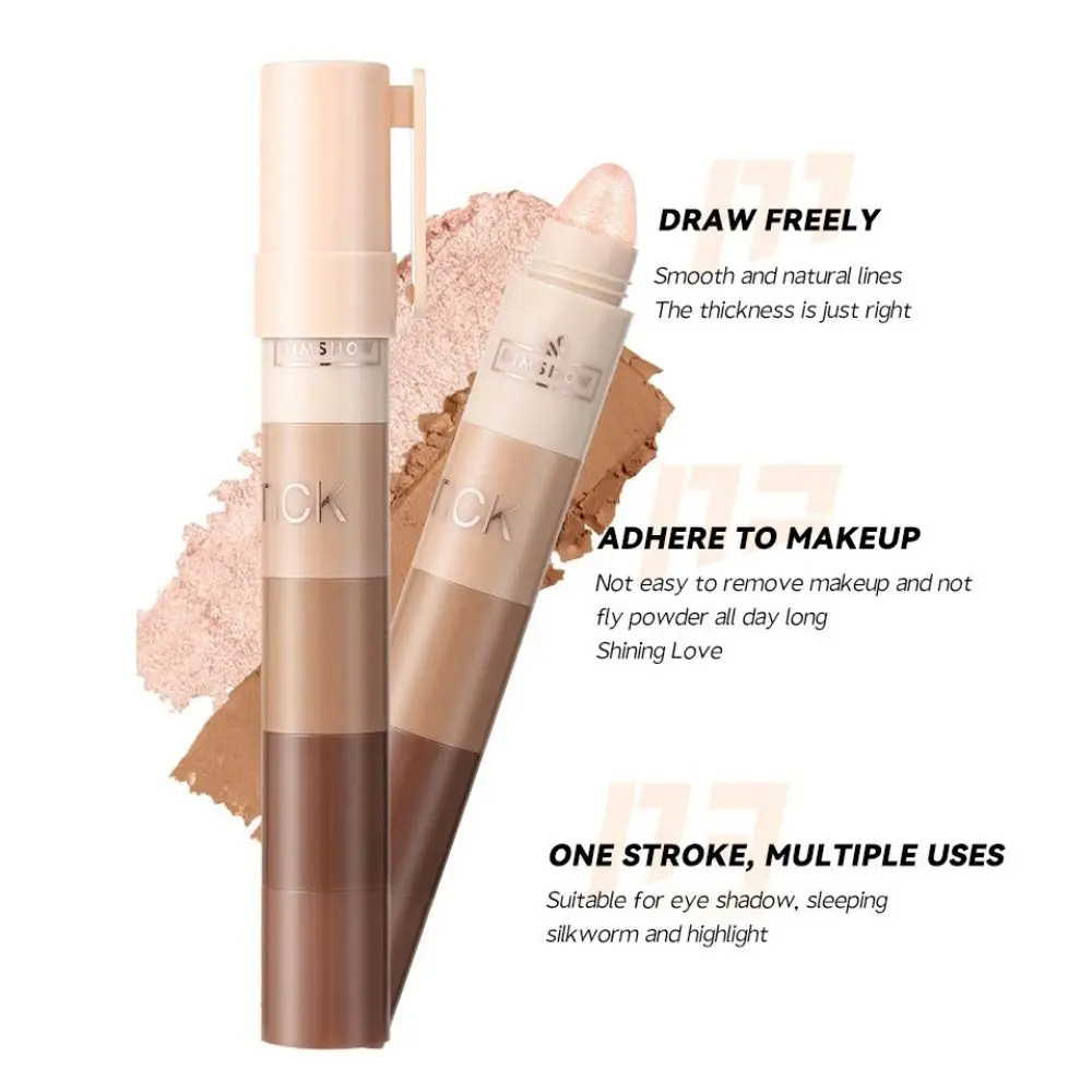 Nieuw 5-in-1 oogschaduwpotlood Hooggepigmenteerde matte oogschaduw Krijt Langdurige waterdichte oogschaduwstick Dames
