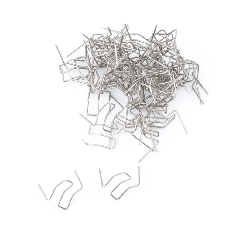 플라스틱 용접기 수리용 외부 코너 핫 스테이플러, 표준 사전 절단 웨이브 스테이플 용접 범퍼, 자동차 범퍼 내구성, 500 개, 0.8mm