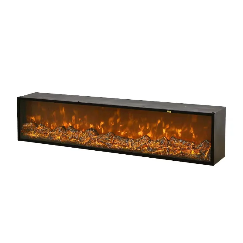71-18 to 71-22 Inches Marble Entertainment Center Tabletop Rubbing Alcohol Fireplace  Modern by the Stair Wall Mounted