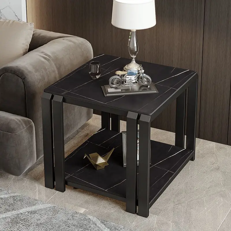 

-For Classic Style Living Room Focal Point Tea Table Coffee Desk Floor Storage Shelf Sofa Side Table Elegant A709283&