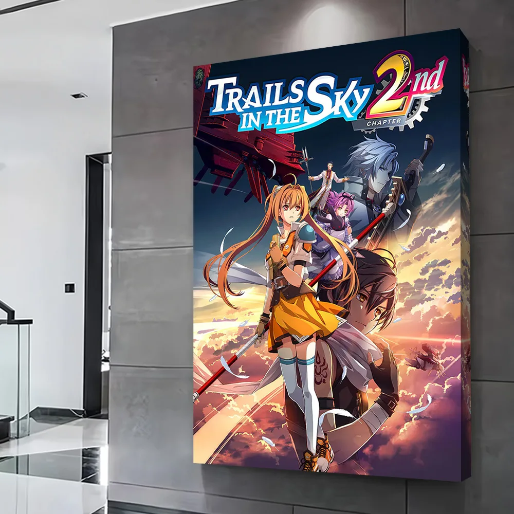 Trails in the Sky 2nd Printing Poster Custom Pictures Wall Art Canvas Painting Gift for Luxury Decoration Wand Deko Home Decor