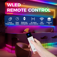 GLEDOPTO WLED remote control 50 meters long distance 7 scene preset sleep mode compatible with digital LED strip controller