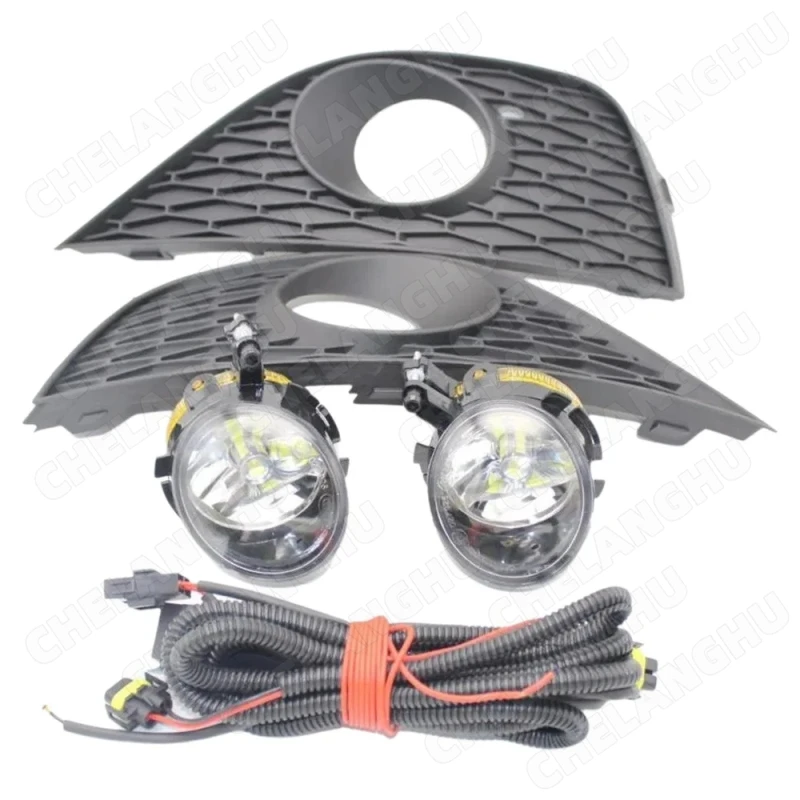 

Светодиодный автомобильный фонарь для Seat Ibiza 2009 2010 2011 2012, передний светодиодный противотуманный фонарь, провод, противотуманная фара, решетка, комплект ламп