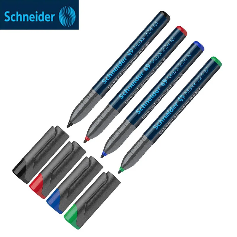 1PCS Schneider Permanent Marker Waterproof Writing Marker Pen for Cd Film Photo Sign Pen Card 220S/222F/224M Celebrity Autograph