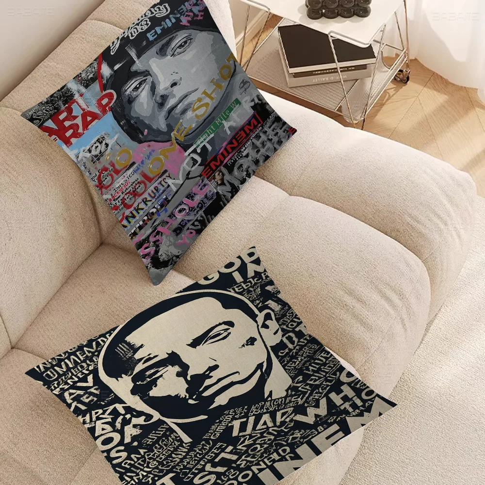 

Eminem Decorative Room Aesthetics Pillow Case Home Decor Bedroom Sofa Bed Couch Pillow Cover 45x45