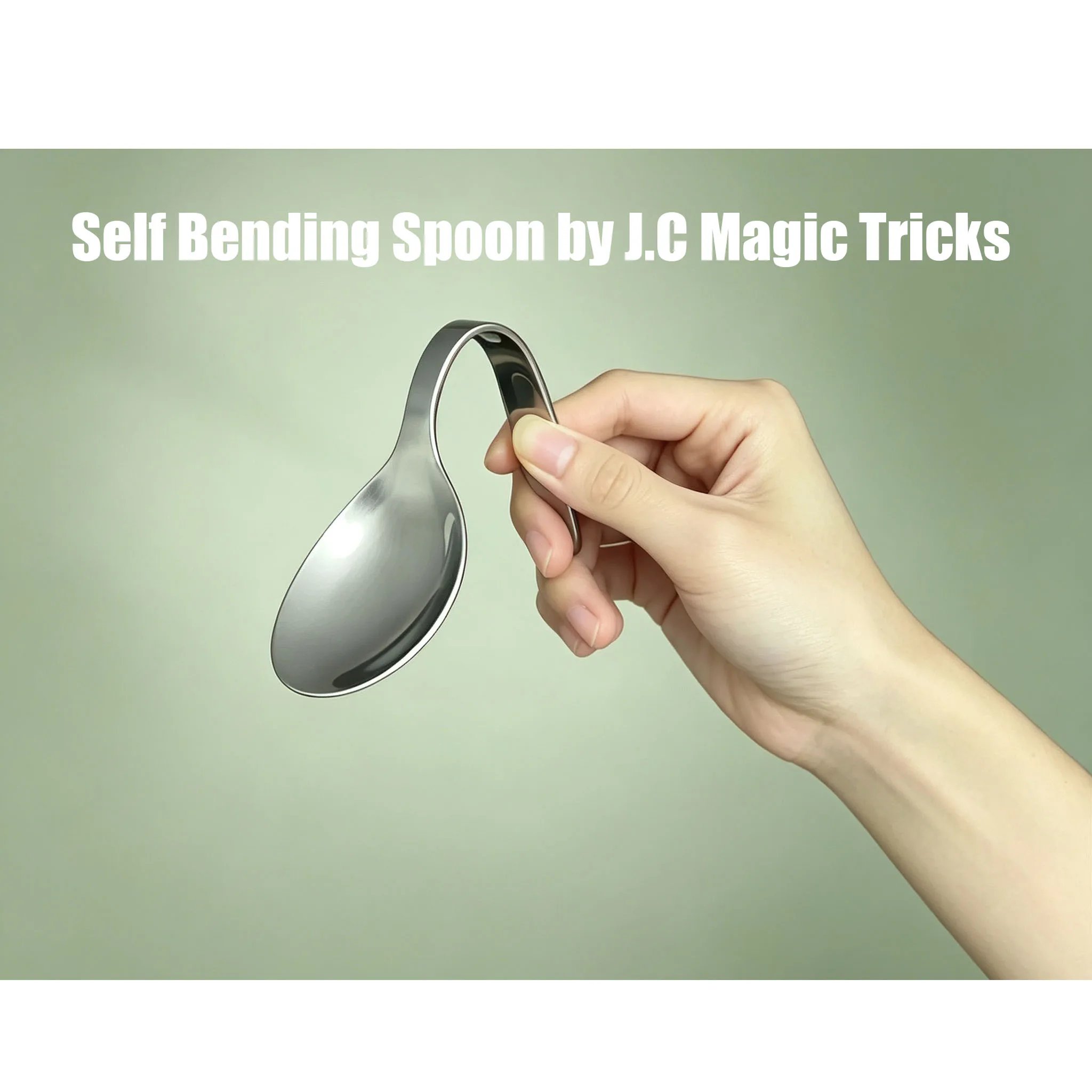 Self Bending Spoon by J.C Magic Tricks Bend A Spoon in Hand Magia Accessories Close Up Illusions Gimmicks Mentalism Props