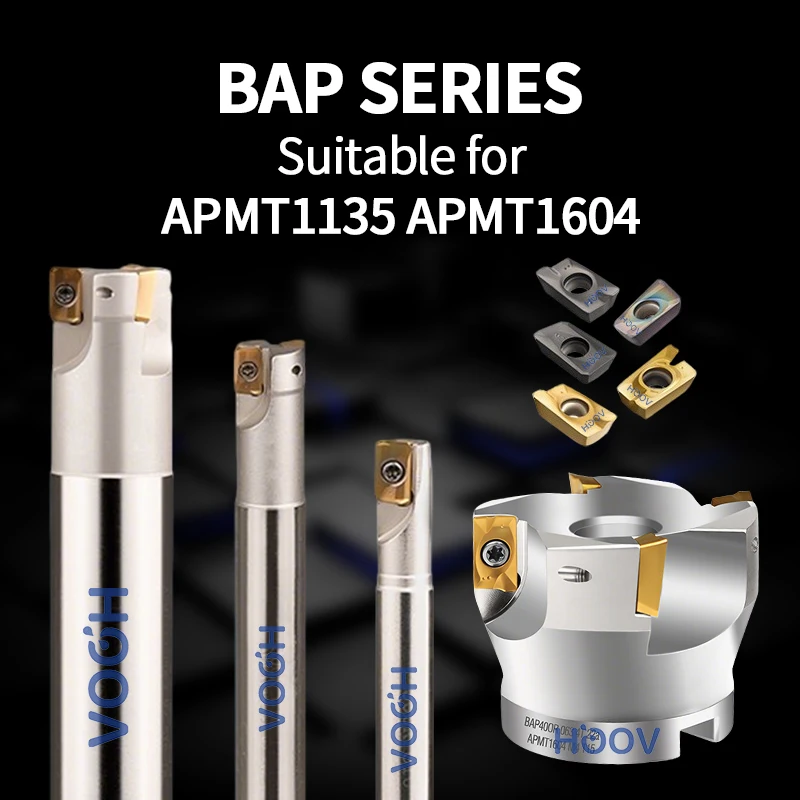 

Фреза BAP 400R для APMT1604PDER, держатель инструмента, фрезерная головка с фиксатором резьбы, твердосплавные вставки APMT APKT, инструмент для торцевого фрезерования