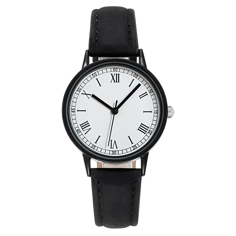 Reloj de pulsera de cuarzo para Mujer, cronógrafo informal de cuero, de lujo