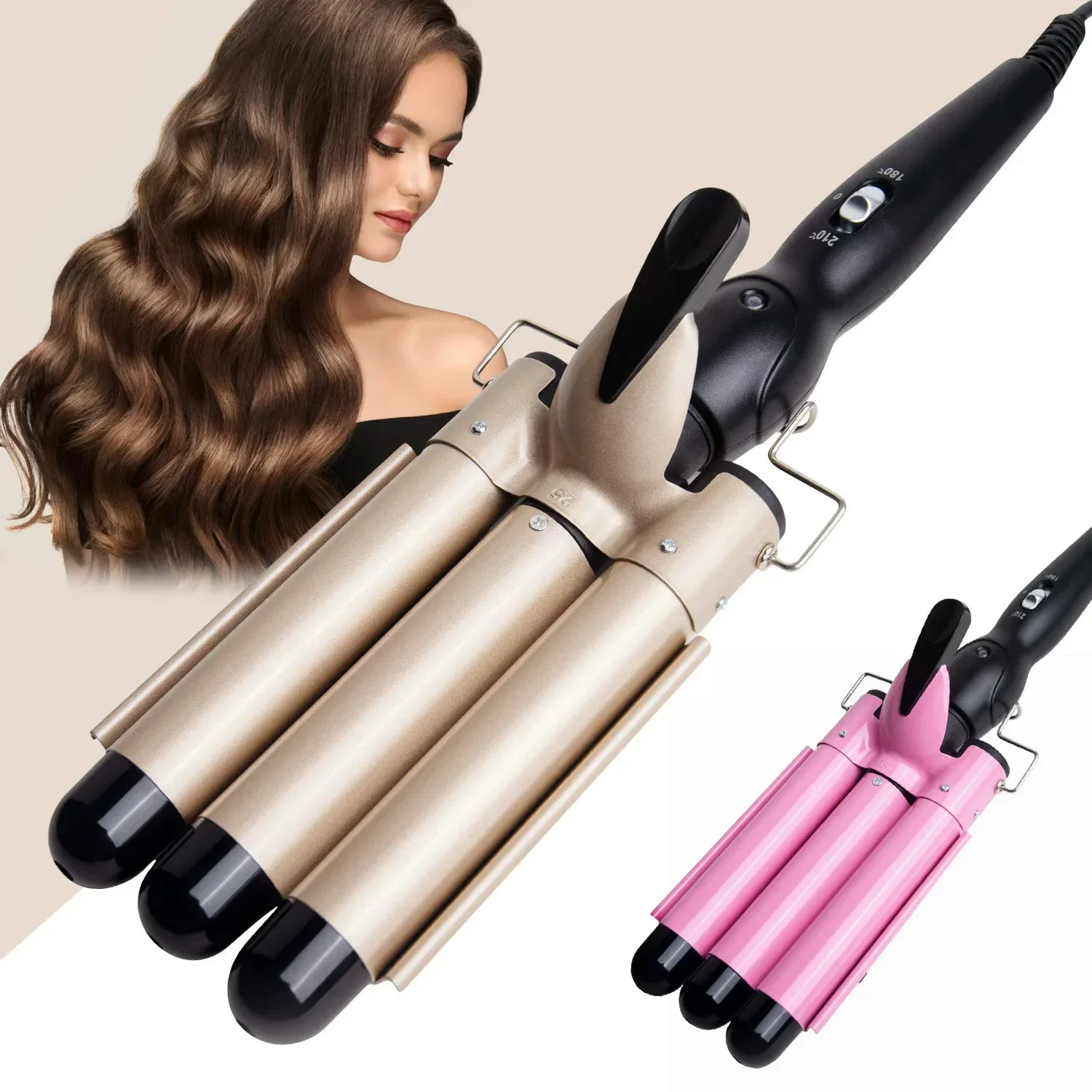 Professional Hairdressing Tools Hair Curlers Ceramic Five-Barrel Stylers Styling Rlectric C