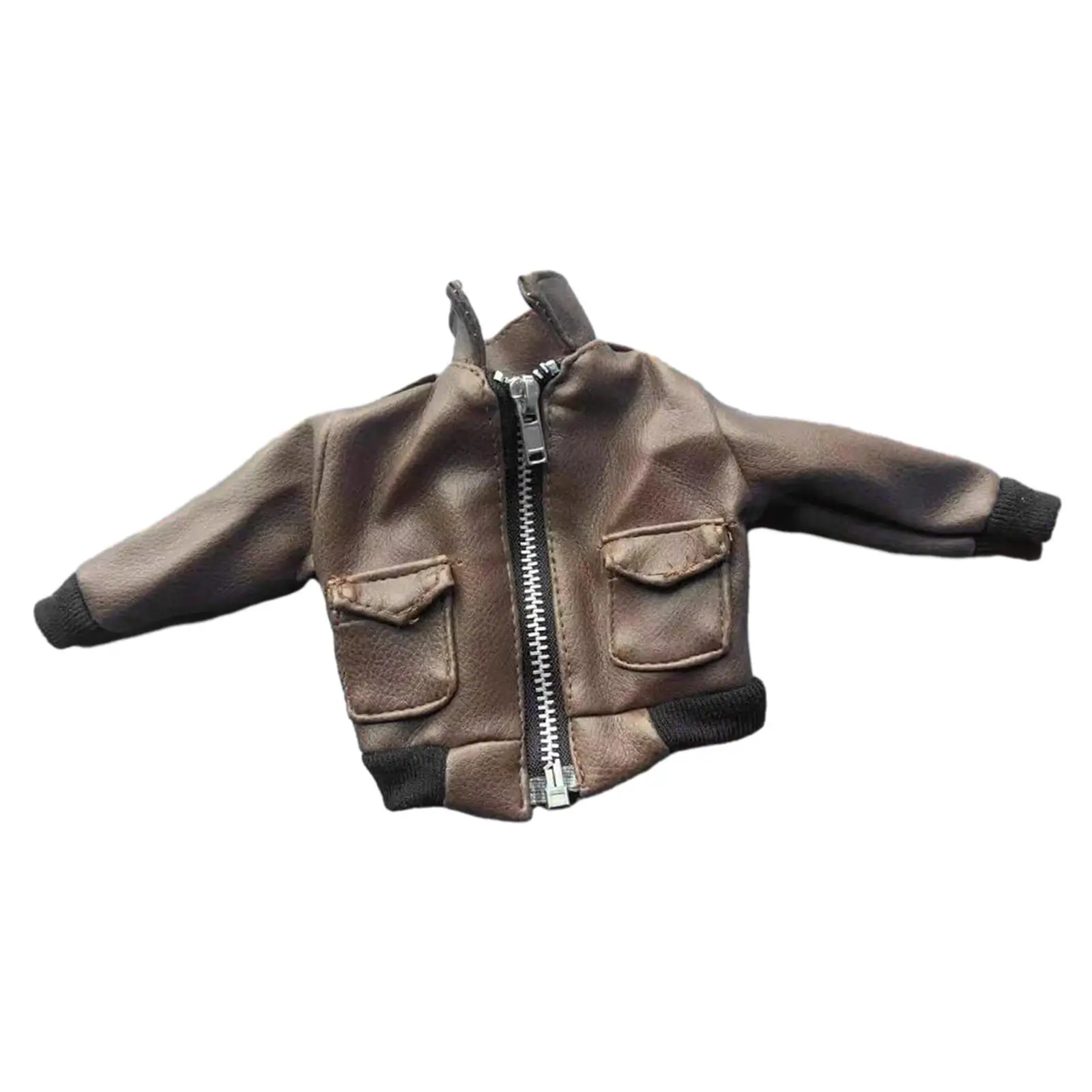 Chaqueta de figuras de acción en miniatura, ropa de muñeca decorativa, suave y elegante, 1:6