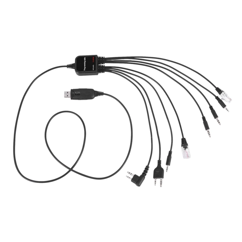 Acht In Een Usb Programmering Kabel Compatibel Voor Walkie Talkie Motorola Kenwood Icom Baofeng Tyt Qyt Radio