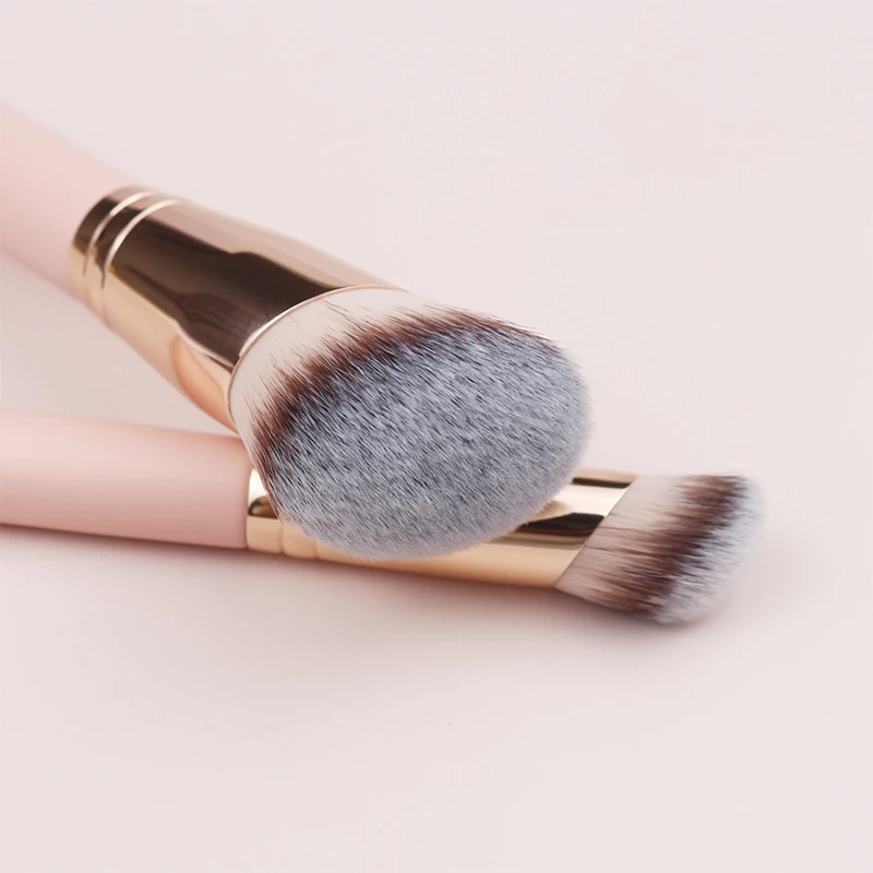 1/3 pçs cabeça oblíqua corretivo escovas de cabelo macio sombra de olho fundação pó escova beleza facial compõem ferramentas para mulher