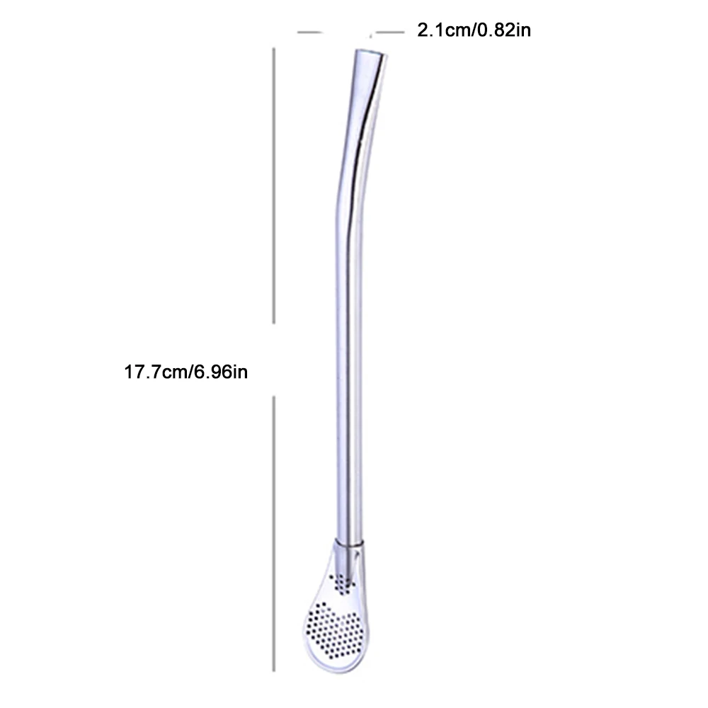 304 aço inoxidável chá canudos, colher colorida, erva-mate chá filtro, ferramentas reutilizáveis Bombilla cabaça, bar acessórios