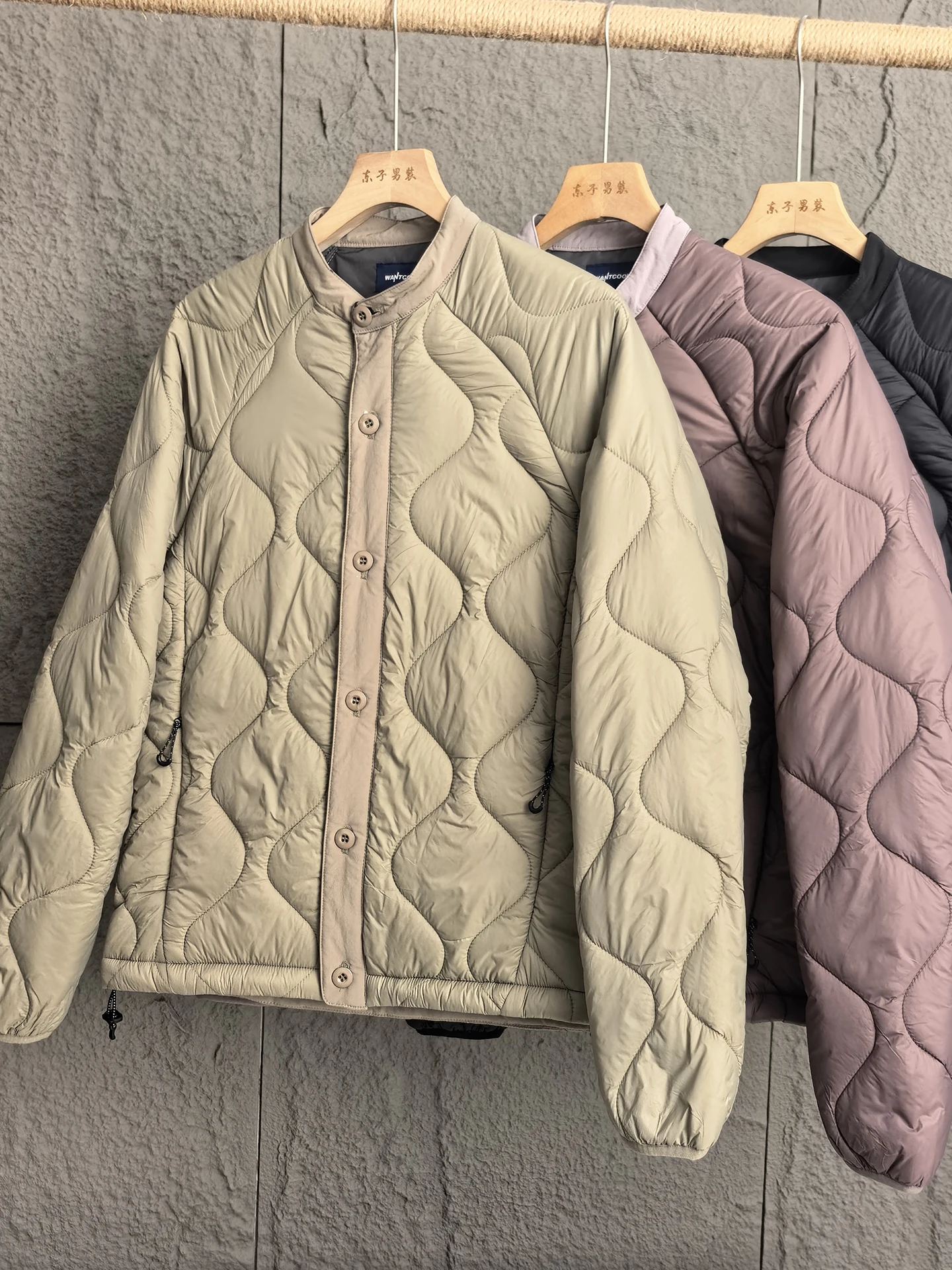 

Thiened Cotton Jaet Stand Collar Men's Casual Warmth Lightweight Retro Japanese Sle Loose Fit Comfortable Cotton Coat