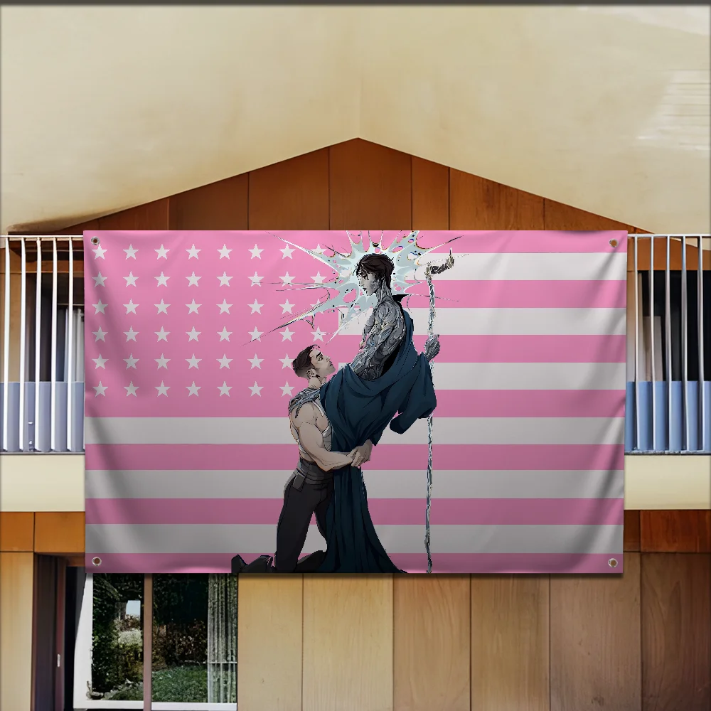 America USA Arcane Viktor Jayce Flag For Garden Flags Party Living Room Home Balcony Wall Decor Banner Bedroom Tapestry Outdoor