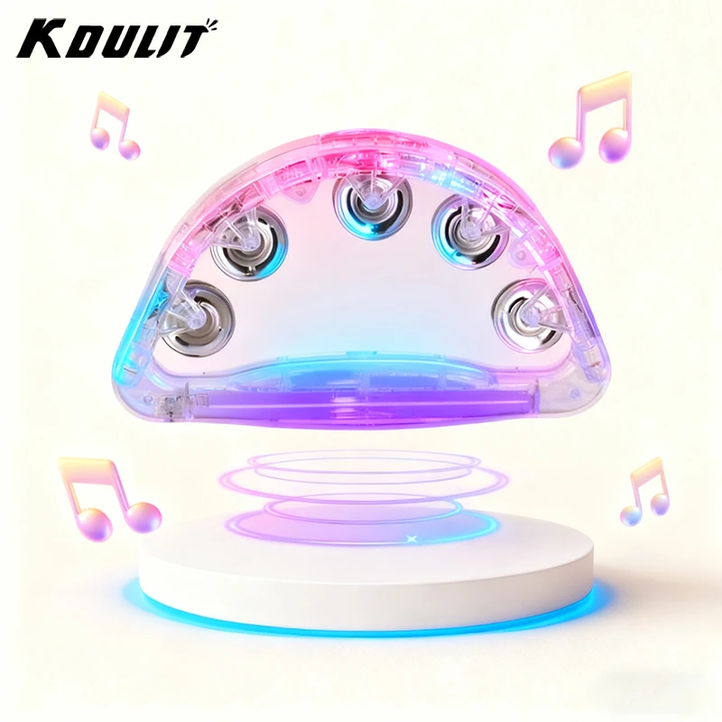 Tambourin Lumineux The Glowhouse - Jouet Sensoriel Avec Effets Clignotants - Piles Incluses, Pour Enfants Et Animations