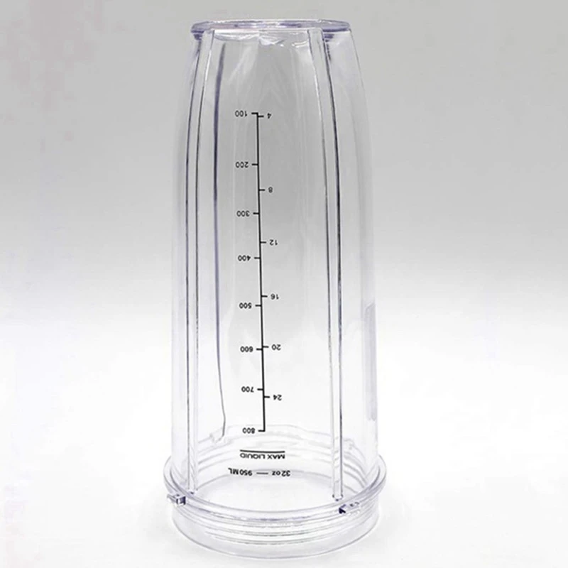 كوب A09G-32Oz مع غطاء صنبور وشفرة 7 زعانف قطع غيار تروس مجموعة شفرات لـ NUTRI NINJA BL450/BL456/ BL455