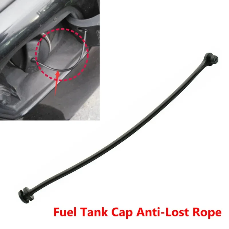 16117193372 Fuel Tank Cap Anti-Lost Rope Strap Cord Tether Rubber for BMW 1 3 5 6 7 Series E81 E87 E88 E82 E46 E90 E91 E93 E60