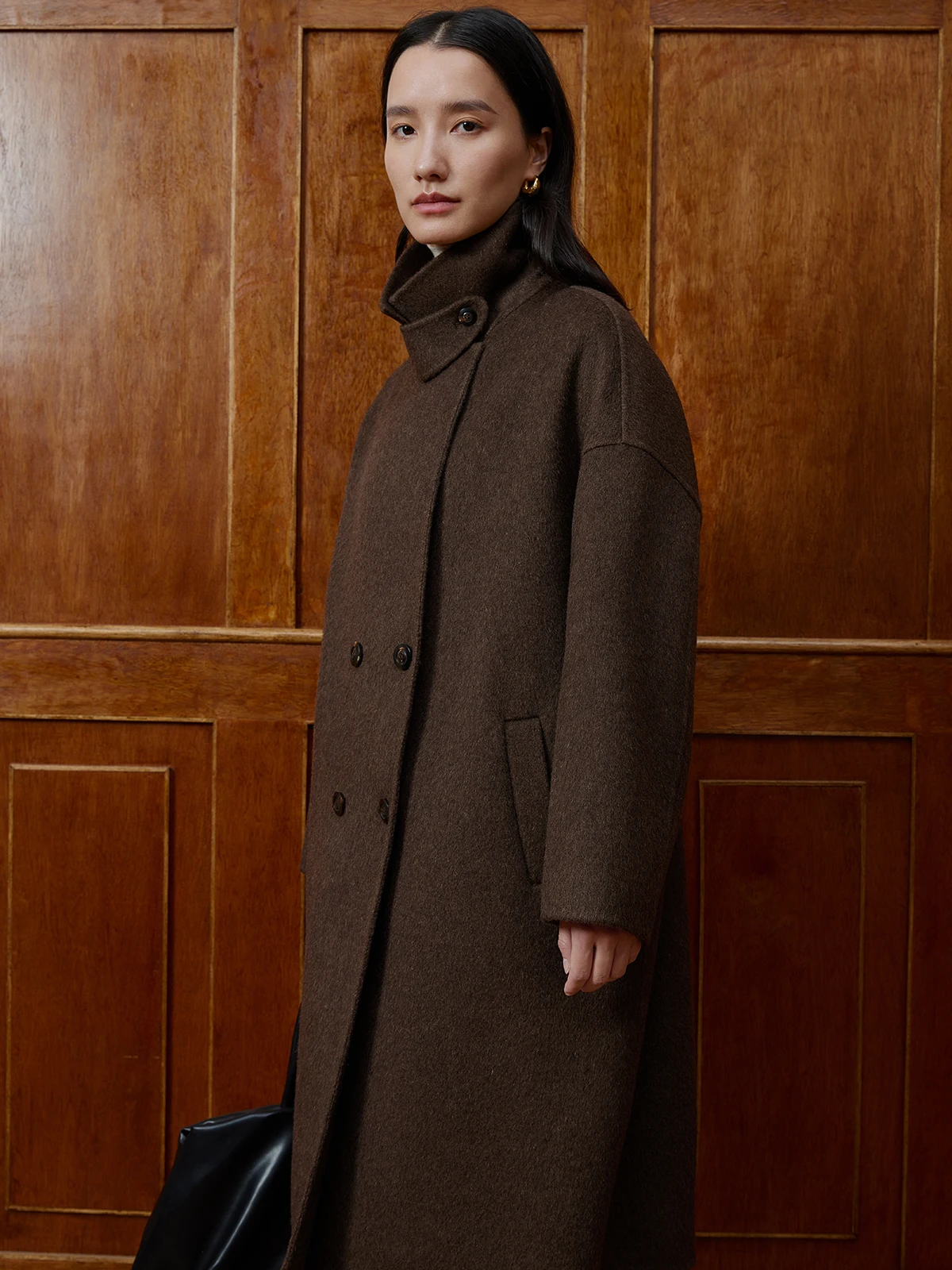 

Пальто Sis Marti из двусторонней шерстяной ткани с воротником-стойкой, классическая высококачественная женская верхняя одежда, утепленная зимняя модная модель