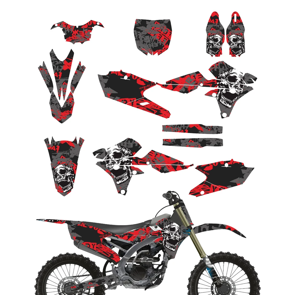 Custom Backgrounds Graphics Decals Sticker Kits Fit For YZ250F YZ450F YZ 250F YZ 450F YZF 250 450 2014 2015 2016 2017