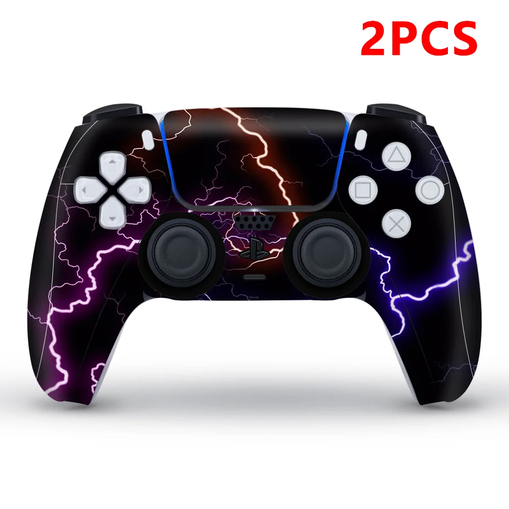 2 قطعة الجلد ملصق مائي الفينيل ل PS5 غمبد تحكم ل PS5/برو/سليم وحدة التحكم الغطاء الواقي ل PS5 اكسسوارات
