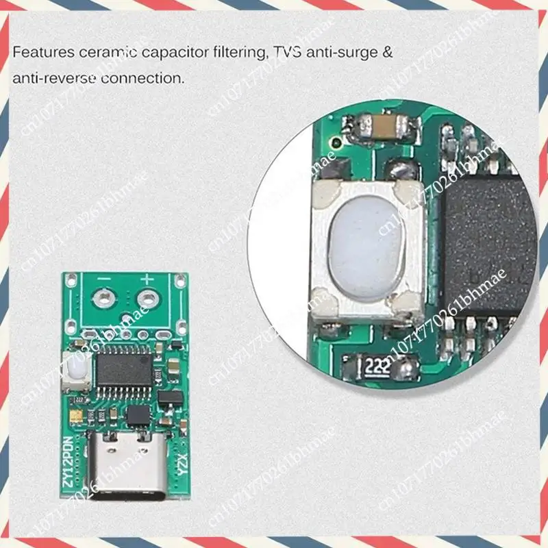 -A21Z 2 pz ZY12PDN USB-C PD2.0/3.0 A DC Convertitore Modulo di Alimentazione Esca Carica Veloce Trigger Poll Poll Polling Rivelatore Tester