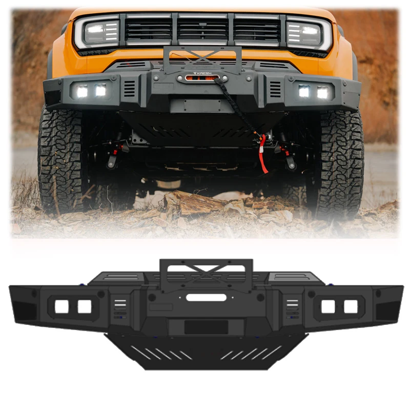 

Top 4X4 Auto Parts Steel Rhino Front Bumper For BAIC BJ40PRO 2024+ Exteriors