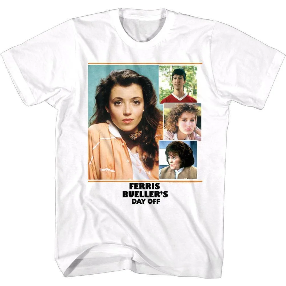 Ferris Bueller Cast Collage Men's T Shirt