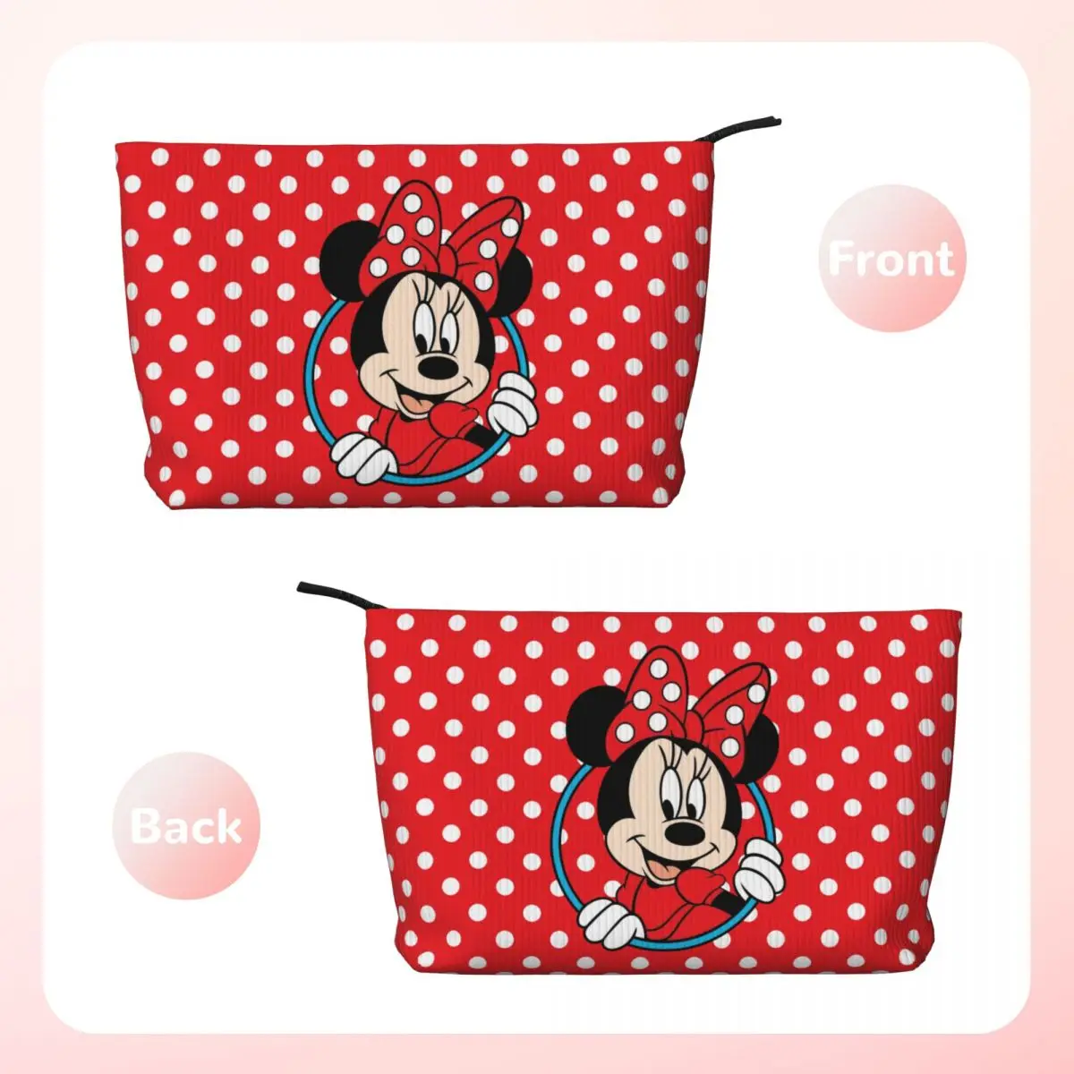 Custom Mickey Mouse Travel Cosmetic Bag for Women Makeup Toiletry Organizer Lady Beauty Storage Dopp Kit