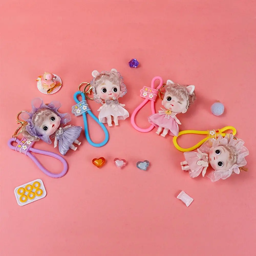 Kawali PVC Doll Pendant Hanging Ornament Bag Accessories Car Key Ring Keychain for Barbie Doll Hanging Ornament