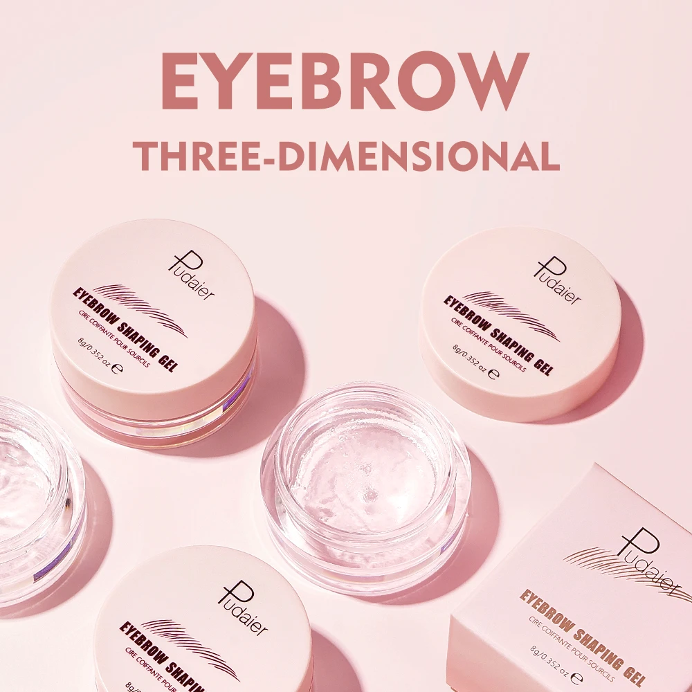 1 gel modellante per sopracciglia 3D, modellatura a lunga durata, creazione di forme naturali e delicate delle sopracciglia